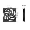 Arctic P14 Slim PWM PST 140mm Fan