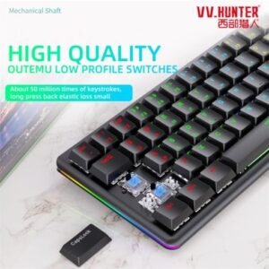 VV.Hunter V400 68Key LowProfile RGB Mechanical Gaming Keyboard